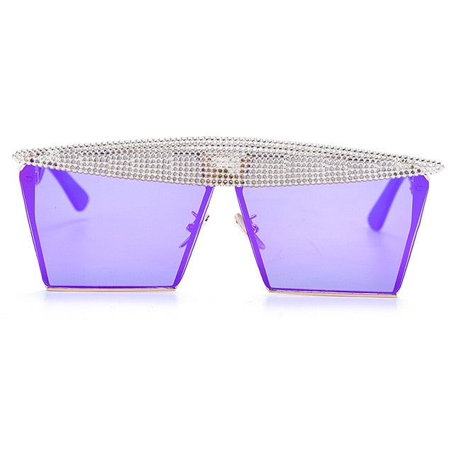 Vintage Square Sunglasses Women Men Luxury Flat Top Metal Steampunk Sunglasses - Acapparelstore