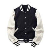Spliced Brand Jacket Single Breasted Patchwork Coat Bomber JacketMen&