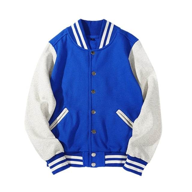 Spliced Brand Jacket Single Breasted Patchwork Coat Bomber JacketMen's Spliced Brand Jacket Single Breasted Patchwork Coat Bomber Jacke