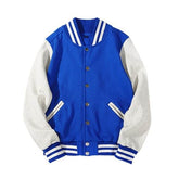 Spliced Brand Jacket Single Breasted Patchwork Coat Bomber JacketMen&