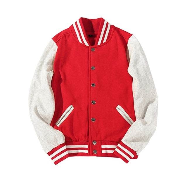 Spliced Brand Jacket Single Breasted Patchwork Coat Bomber JacketMen's Spliced Brand Jacket Single Breasted Patchwork Coat Bomber Jacke