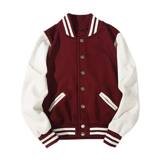 Spliced Brand Jacket Single Breasted Patchwork Coat Bomber JacketMen's Spliced Brand Jacket Single Breasted Patchwork Coat Bomber Jacke