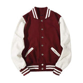 Spliced Brand Jacket Single Breasted Patchwork Coat Bomber JacketMen&