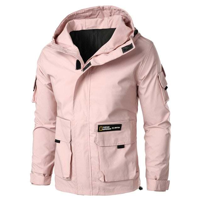 Multi Pockets Jackets Men's Military Mountain Hiking Windproof Coats - Acapparelstore