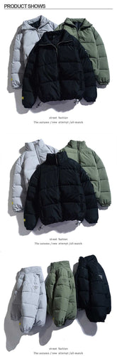 Classic Warm Thick Jackets Solid Color Parkas Casual CoatsMen&