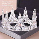 Fashion Silver Color Tiaras Crowns Crystal Queen Princess Diadem Bridal Crown - Acapparelstore