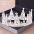 Fashion Silver Color Tiaras Crowns Crystal Queen Princess Diadem Bridal Crown - Acapparelstore