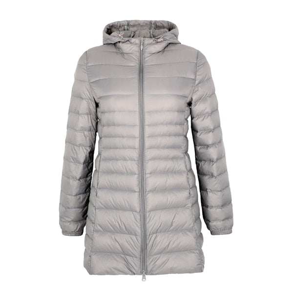 Long Jacket Soft Warm WindbreakerSpring Matte Ultra Light Down Women&