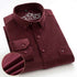 100% Corduroy Cotton Shirt Casual Long Sleeve Business Dress ShirtsMen&