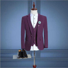 Man Wedding Suit Slim FitElegant Grey Men's Suits Cheap Formal Best Man Wedding Suit Slim Fit