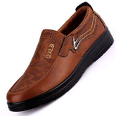 Casual Fashion Leather Shoes Men Spring Autumn Flat ShoesUpscale Men&