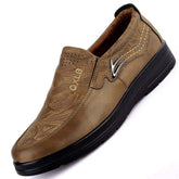 Casual Fashion Leather Shoes Men Spring Autumn Flat ShoesUpscale Men&