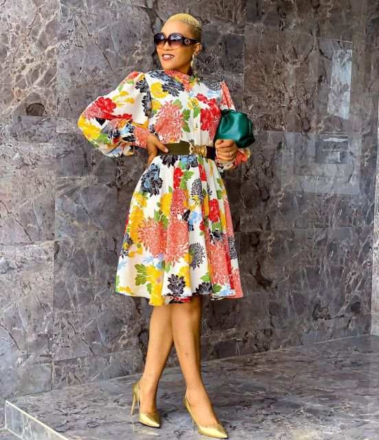 Women's Floral Vintage Dress Long Lantern Sleeves A-Line Dresses - Acapparelstore
