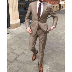 Piece Custom Made Business SuitsSlim Fit Men's Wedding Tuxedo Two Piece Custom Made Business Suits