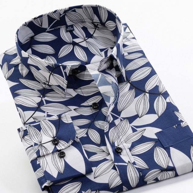 Large Size Flower Print Men&
