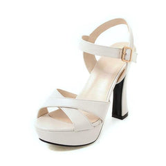 Women's Summer Shoes Thick High Heels Ladies Party shoes - Acapparelstore