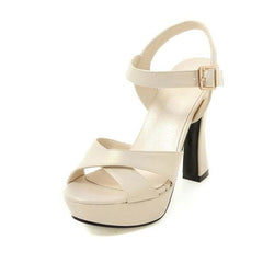 Women's Summer Shoes Thick High Heels Ladies Party shoes - Acapparelstore