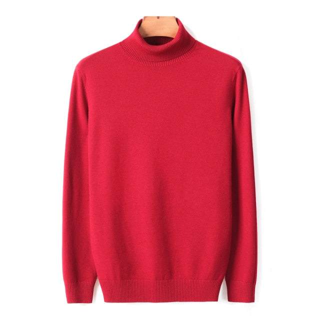 Warm Turtleneck Sweater High Quality Fashion SweatersAutumn Winter Men's Warm Turtleneck Sweater High Quality Fashion Sweat
