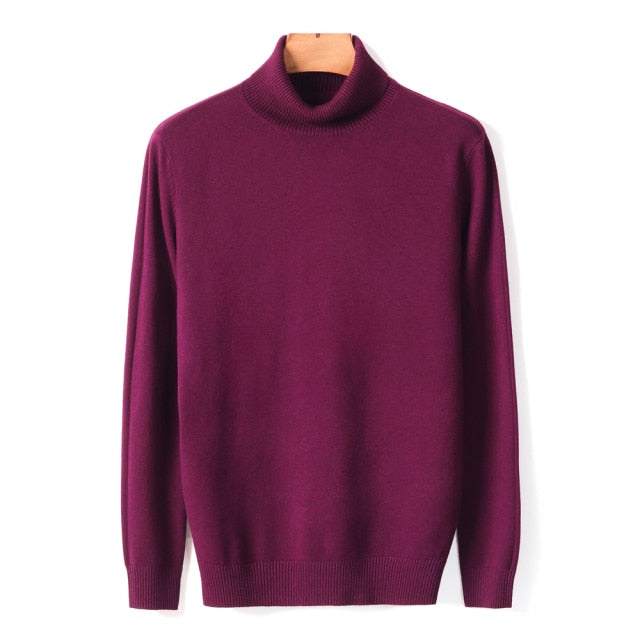 Warm Turtleneck Sweater High Quality Fashion SweatersAutumn Winter Men's Warm Turtleneck Sweater High Quality Fashion Sweat