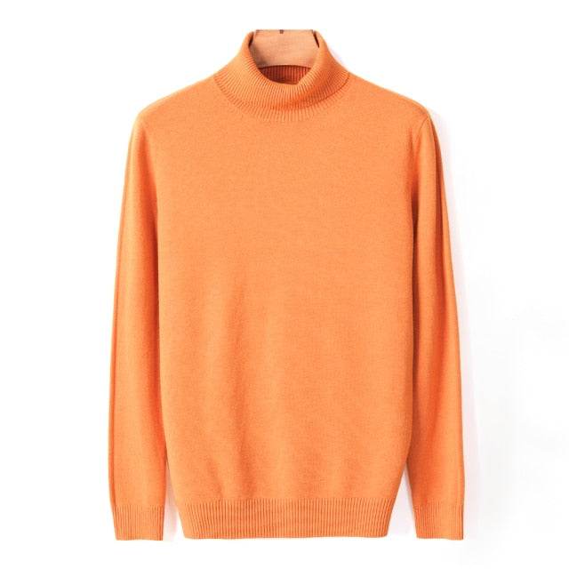 Warm Turtleneck Sweater High Quality Fashion SweatersAutumn Winter Men's Warm Turtleneck Sweater High Quality Fashion Sweat