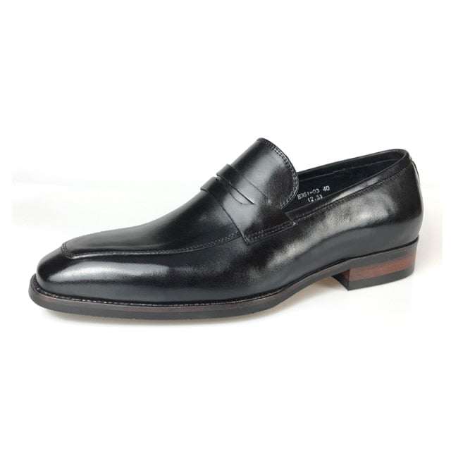 Italian Shoes Wingtip Genuine Leather Oxford Shoes Pointed ShoesMen&