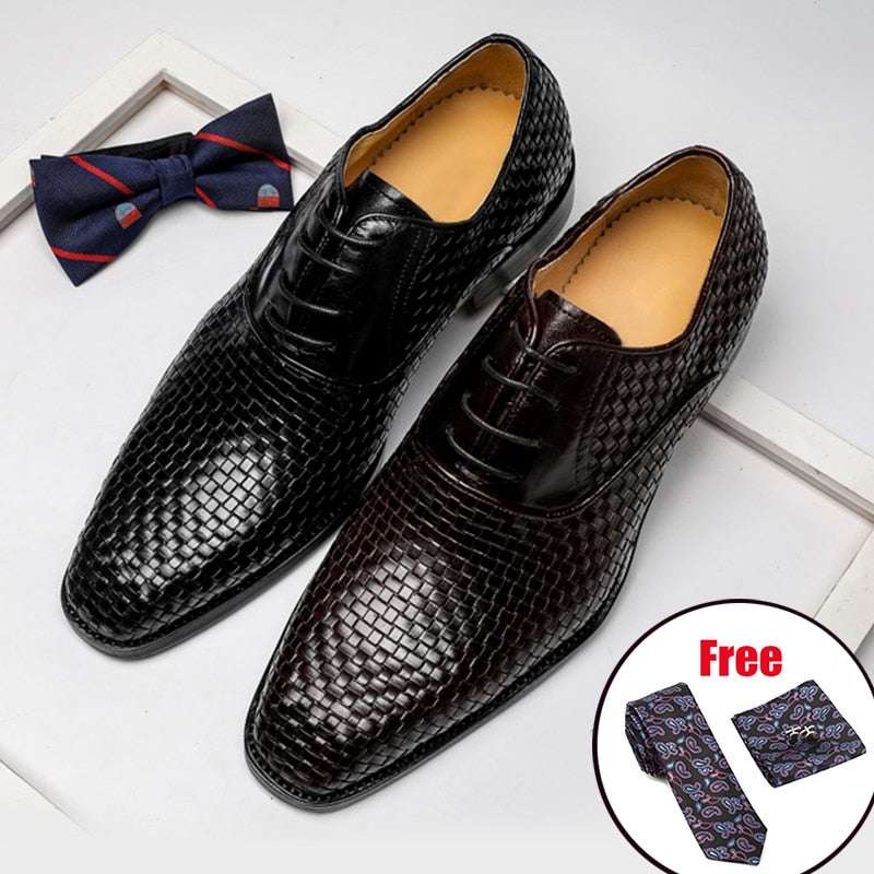 Business Leather Shoes Brand Bullock Genuine Leather ShoesMen's Business Leather Shoes Brand Bullock Genuine Leather Shoes