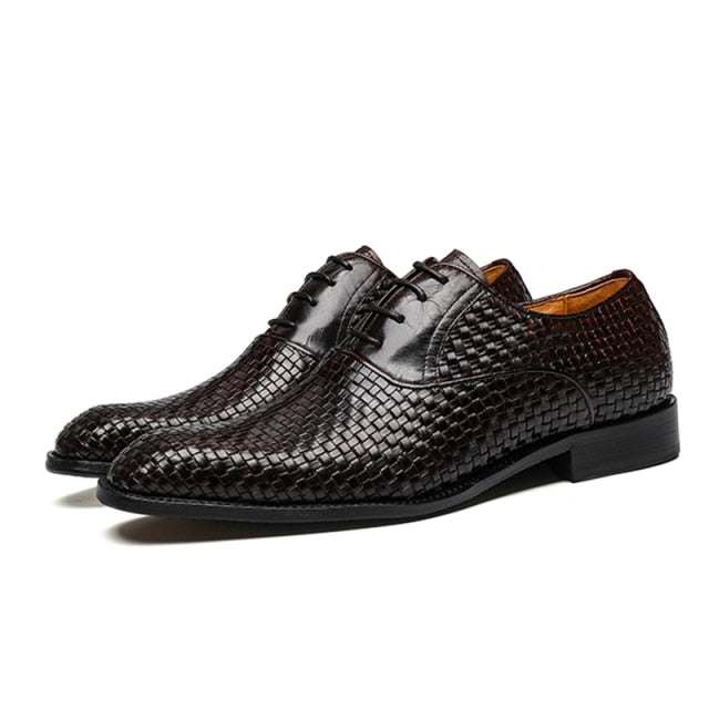 Business Leather Shoes Brand Bullock Genuine Leather ShoesMen's Business Leather Shoes Brand Bullock Genuine Leather Shoes