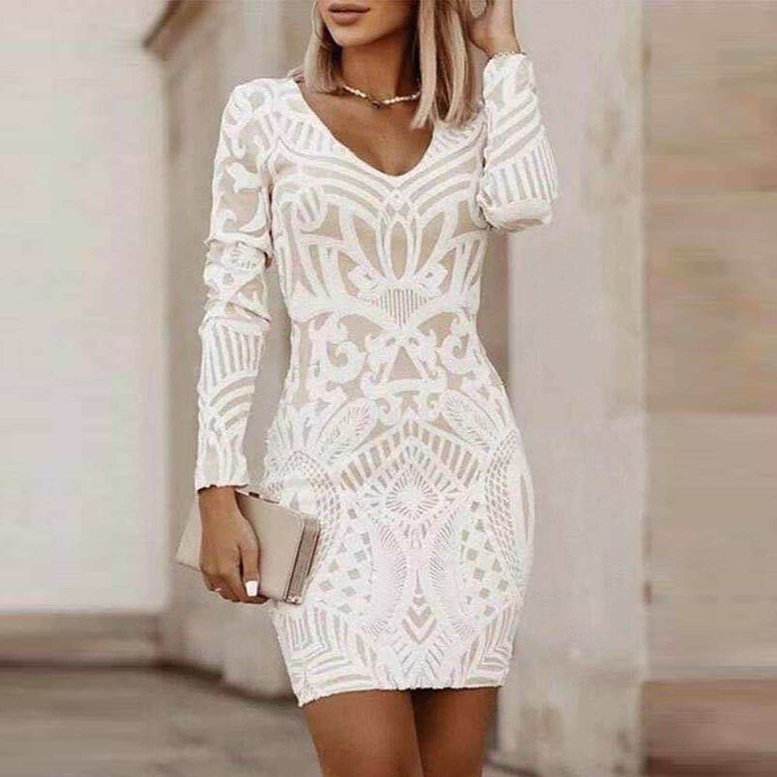 Vintage Lace Dresses Women Elegant Retro Sheath Mid-length Dress - Acapparelstore