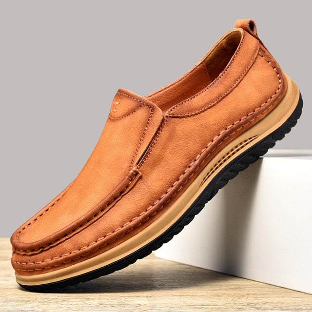 Classic Genuine Leather Men's Outdoor Shoes Breathable Casual Shoes - Acapparelstore