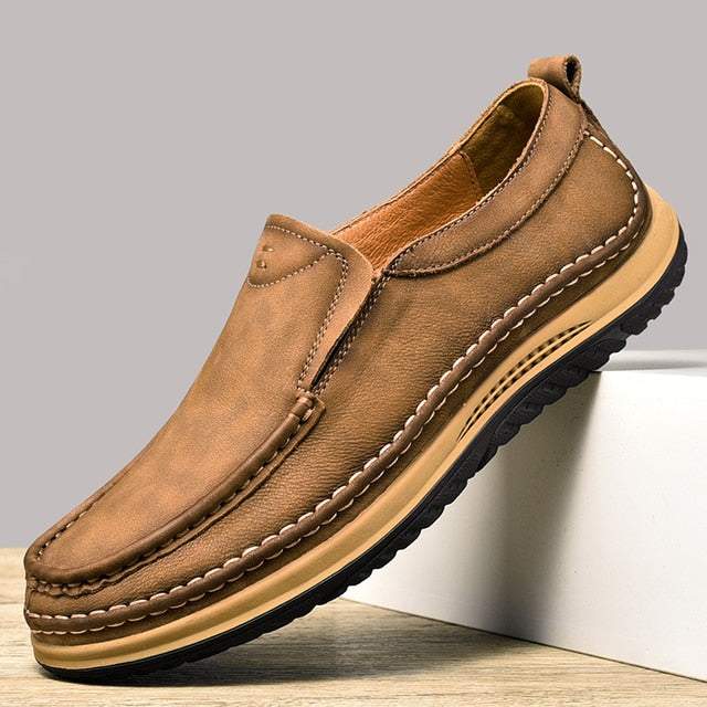 Classic Genuine Leather Men's Outdoor Shoes Breathable Casual Shoes - Acapparelstore