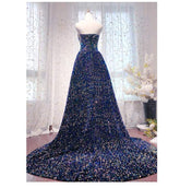Vintage Evening Dresses Long Robe de Soiree Sexy High Split Backless Dress - Acapparelstore