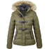 Parkas Winter Jacket Warm Casual Fur Collar Horn Buckle JacketsWomen&