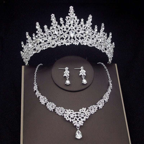 Luxury Crystal Bridal Jewelry Sets Women&