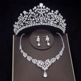 Luxury Crystal Bridal Jewelry Sets Women&