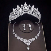 Luxury Crystal Bridal Jewelry Sets Women&