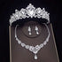 Luxury Crystal Bridal Jewelry Sets Women&