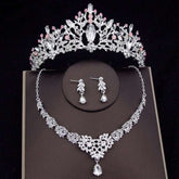 Luxury Crystal Bridal Jewelry Sets Women&