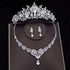 Luxury Crystal Bridal Jewelry Sets Women&