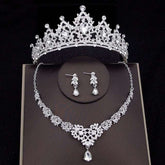 Luxury Crystal Bridal Jewelry Sets Women&