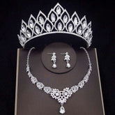 Luxury Crystal Bridal Jewelry Sets Women&