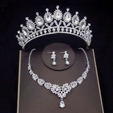 Luxury Crystal Bridal Jewelry Sets Women&