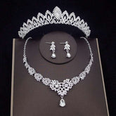 Luxury Crystal Bridal Jewelry Sets Women&