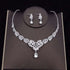 Luxury Crystal Bridal Jewelry Sets Women&