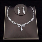 Luxury Crystal Bridal Jewelry Sets Women&