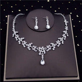 Luxury Crystal Bridal Jewelry Sets Women&