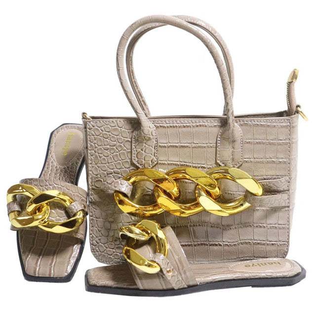 Italian Designer Shoes Bags Matching Set Party Wedding Fashion Shoes - Acapparelstore