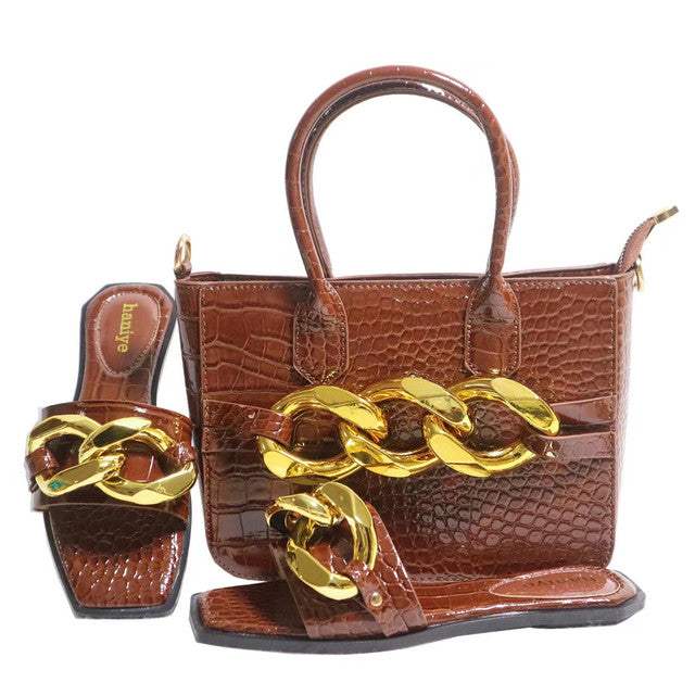 Italian Designer Shoes Bags Matching Set Party Wedding Fashion Shoes - Acapparelstore