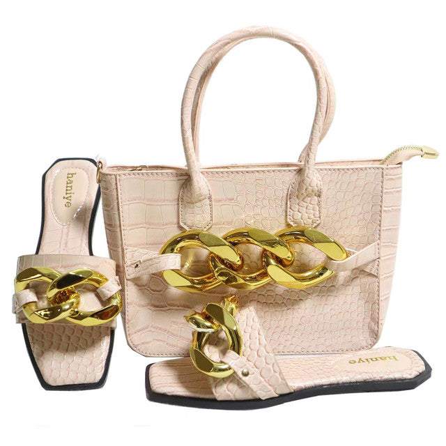 Italian Designer Shoes Bags Matching Set Party Wedding Fashion Shoes - Acapparelstore