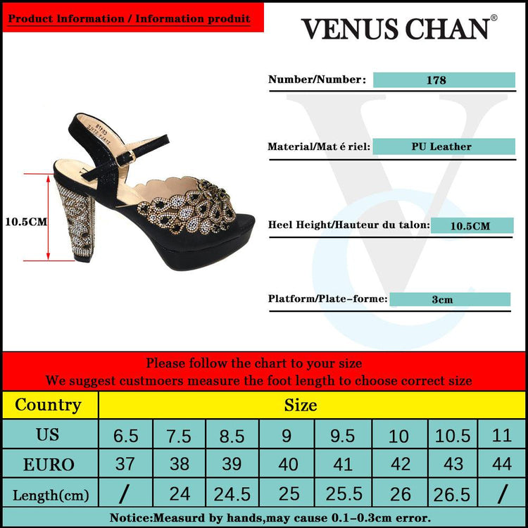 Elegant Italian Design Summer Shoes Rhinestone Party High Heel Sandals - Acapparelstore