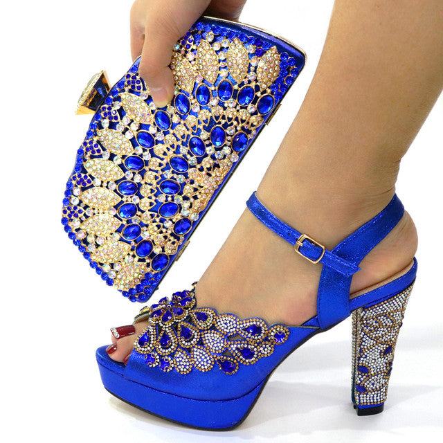 Elegant Italian Design Summer Shoes Rhinestone Party High Heel Sandals - Acapparelstore